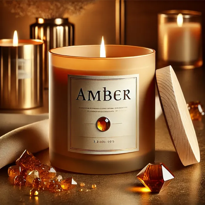 Amber soy candle by The Perfect Burn