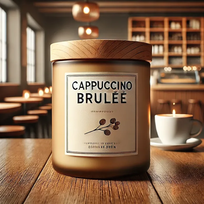 Cappuccino Brulee soy candle by The Perfect Burn