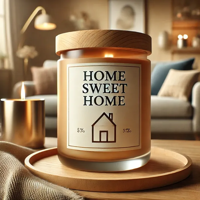 Home Sweet Home soy candle by The Perfect Burn