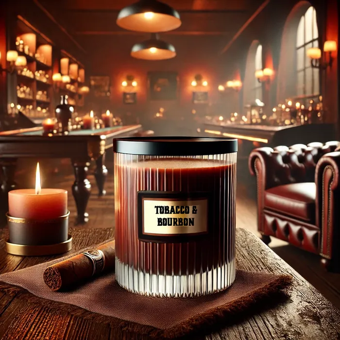Tobacco & Bourbon soy candle by The Perfect Burn